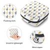Sanitary Napkin Storage Bag,Portable Sanitary Napkin Storage Pouch,Golden Black Creative Grapes Pattern view 3