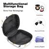 Sanitary Napkin Storage Bag,Portable Sanitary Napkin Storage Pouch,Golden Black Creative Grapes Pattern view 4