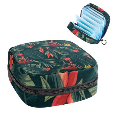 Flower,Period Pouch Portable,Tampon Storage Bag,Tampon Holder for Purse Feminine Product Organizer