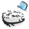 Period Pouch Portable Tampon Storage Bag,Tampon Holder for Purse Feminine Product Organizer,HorseBlackBeautiful view 1