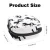 Period Pouch Portable Tampon Storage Bag,Tampon Holder for Purse Feminine Product Organizer,HorseBlackBeautiful view 2
