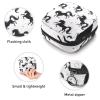Period Pouch Portable Tampon Storage Bag,Tampon Holder for Purse Feminine Product Organizer,HorseBlackBeautiful view 3