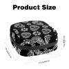 Abstract Floral Skulls Deposit Photos Period Pouch Portable,Tampon Storage Bag for Sanitary Napkins view 2