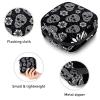 Abstract Floral Skulls Deposit Photos Period Pouch Portable,Tampon Storage Bag for Sanitary Napkins view 3
