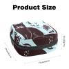 Period Pouch Portable Tampon Storage Bag,Tampon Holder for Purse Feminine Product Organizer,Pet Cat Blue view 2