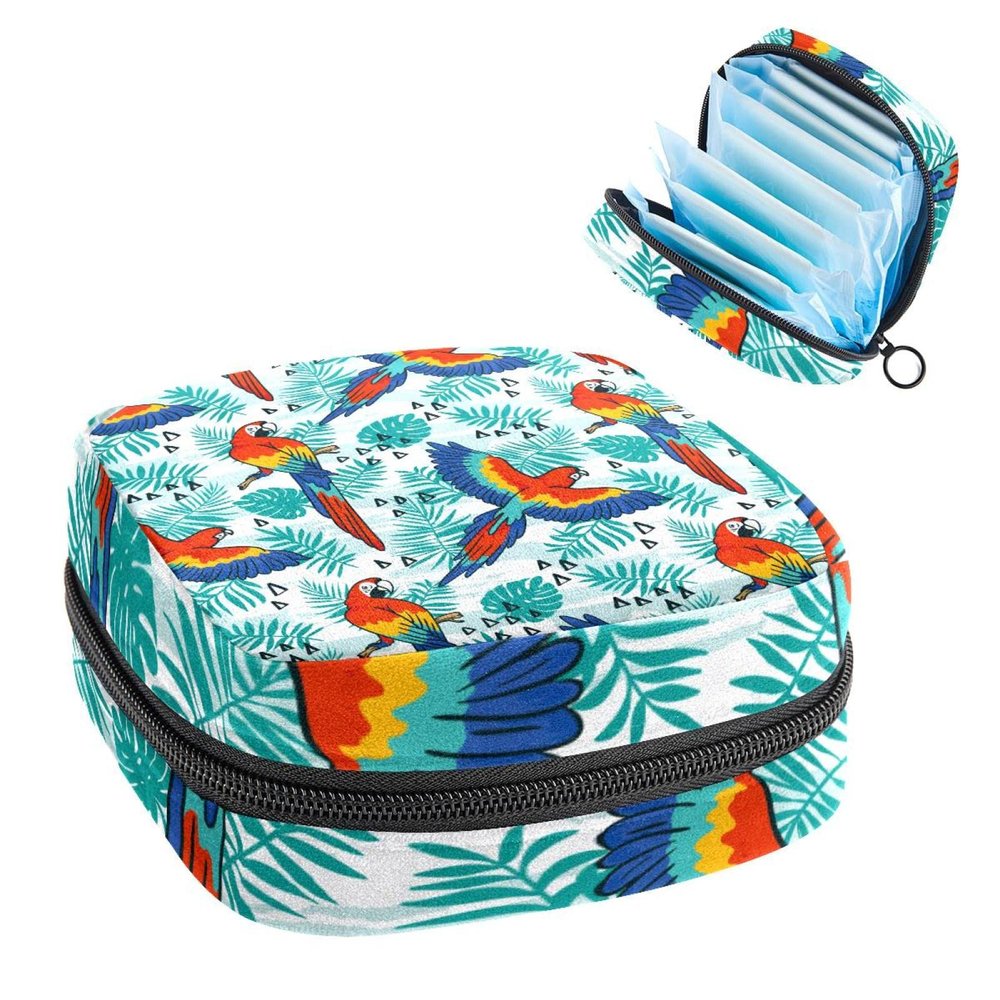 Beautiful Phoenix,Period Pouch Portable,Tampon Storage Bag,Tampon Holder for Purse Feminine Product Organizer