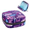 Period Pouch Portable Tampon Storage Bag,Tampon Holder for Purse Feminine Product Organizer,Purple Letter view 1