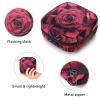Period Pouch Portable Tampon Storage Bag,Tampon Holder for Purse Feminine Product Organizer,Romantic Valentine Red Roses Flower Background view 3