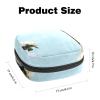 Flower Blue,Period Pouch Portable,Tampon Storage Bag,Tampon Holder for Purse Feminine Product Organizer view 2