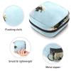Flower Blue,Period Pouch Portable,Tampon Storage Bag,Tampon Holder for Purse Feminine Product Organizer view 3