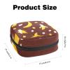 Banana Brown Background,Period Pouch Portable,Tampon Storage Bag,Tampon Holder for Purse Feminine Product Organizer view 2