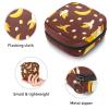 Banana Brown Background,Period Pouch Portable,Tampon Storage Bag,Tampon Holder for Purse Feminine Product Organizer view 3