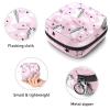 Period Pouch Portable Tampon Storage Bag,Tampon Holder for Purse Feminine Product Organizer,UnicornMagicPink view 3