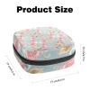 Floral Pattern,Period Pouch Portable,Tampon Storage Bag,Tampon Holder for Purse Feminine Product Organizer view 2