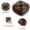 Green Red Black Line Plaid Check,Period Pouch Portable,Tampon Storage Bag,Tampon Holder for Purse Feminine Product Organizer view 3