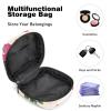Period Pouch Portable Tampon Storage Bag,Tampon Holder for Purse Feminine Product Organizer,Red Flower view 4