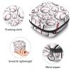 Baseball White,Period Pouch Portable,Tampon Storage Bag,Tampon Holder for Purse Feminine Product Organizer view 3