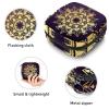 Golden Mandala Floral,Period Pouch Portable,Tampon Storage Bag,Tampon Holder for Purse Feminine Product Organizer view 3