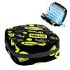 Period Pouch Portable Tampon Storage Bag,Tampon Holder for Purse Feminine Product Organizer,Hello Different Language Black view 1