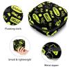 Period Pouch Portable Tampon Storage Bag,Tampon Holder for Purse Feminine Product Organizer,Hello Different Language Black view 3