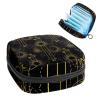 Art Black Pattern,Period Pouch Portable,Tampon Storage Bag,Tampon Holder for Purse Feminine Product Organizer view 1
