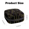 Art Black Pattern,Period Pouch Portable,Tampon Storage Bag,Tampon Holder for Purse Feminine Product Organizer view 2