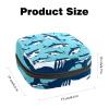 Shark Blue Pattern,Period Pouch Portable,Tampon Storage Bag,Tampon Holder for Purse Feminine Product Organizer view 2