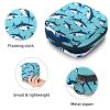 Shark Blue Pattern,Period Pouch Portable,Tampon Storage Bag,Tampon Holder for Purse Feminine Product Organizer view 3