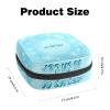 Period Pouch Portable Tampon Storage Bag,Tampon Holder for Purse Feminine Product Organizer,Winter Blue Snowflake-01 view 2