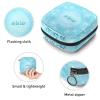 Period Pouch Portable Tampon Storage Bag,Tampon Holder for Purse Feminine Product Organizer,Winter Blue Snowflake-01 view 3