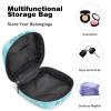 Period Pouch Portable Tampon Storage Bag,Tampon Holder for Purse Feminine Product Organizer,Winter Blue Snowflake-01 view 4
