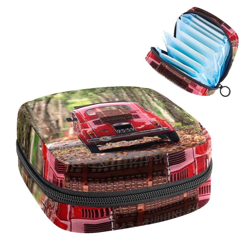 Sanitary Napkin Storage Bag,Portable Sanitary Napkin Storage Pouch,Vehicle Classic Car