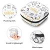 Period Pouch Portable Tampon Storage Bag,Tampon Holder for Purse Feminine Product Organizer,Merry Christmas White view 3