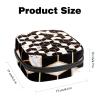 3D Black White Square Geometric Pattern,Period Pouch Portable,Tampon Storage Bag,Tampon Holder for Purse Feminine Product Organizer view 2