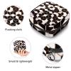 3D Black White Square Geometric Pattern,Period Pouch Portable,Tampon Storage Bag,Tampon Holder for Purse Feminine Product Organizer view 3