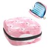 Sanitary Napkin Storage Bag,Portable Sanitary Napkin Storage Pouch,Flamingo Pink view 1