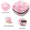 Sanitary Napkin Storage Bag,Portable Sanitary Napkin Storage Pouch,Flamingo Pink view 3