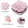 Period Pouch Portable Tampon Storage Bag,Tampon Holder for Purse Feminine Product Organizer,Cute Pink Love Hearts Pattern view 3