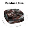 Amazing Zigzag Mountain Road,Period Pouch Portable,Tampon Storage Bag,Tampon Holder for Purse Feminine Product Organizer view 2