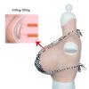 CRODRES Huge Silicone Breastplate S/Z Cup Crossdressing Breast Forms Realistic Fake Big Boobs for Drag Queen Transgender Cosplay,Brown,S Cup view 2