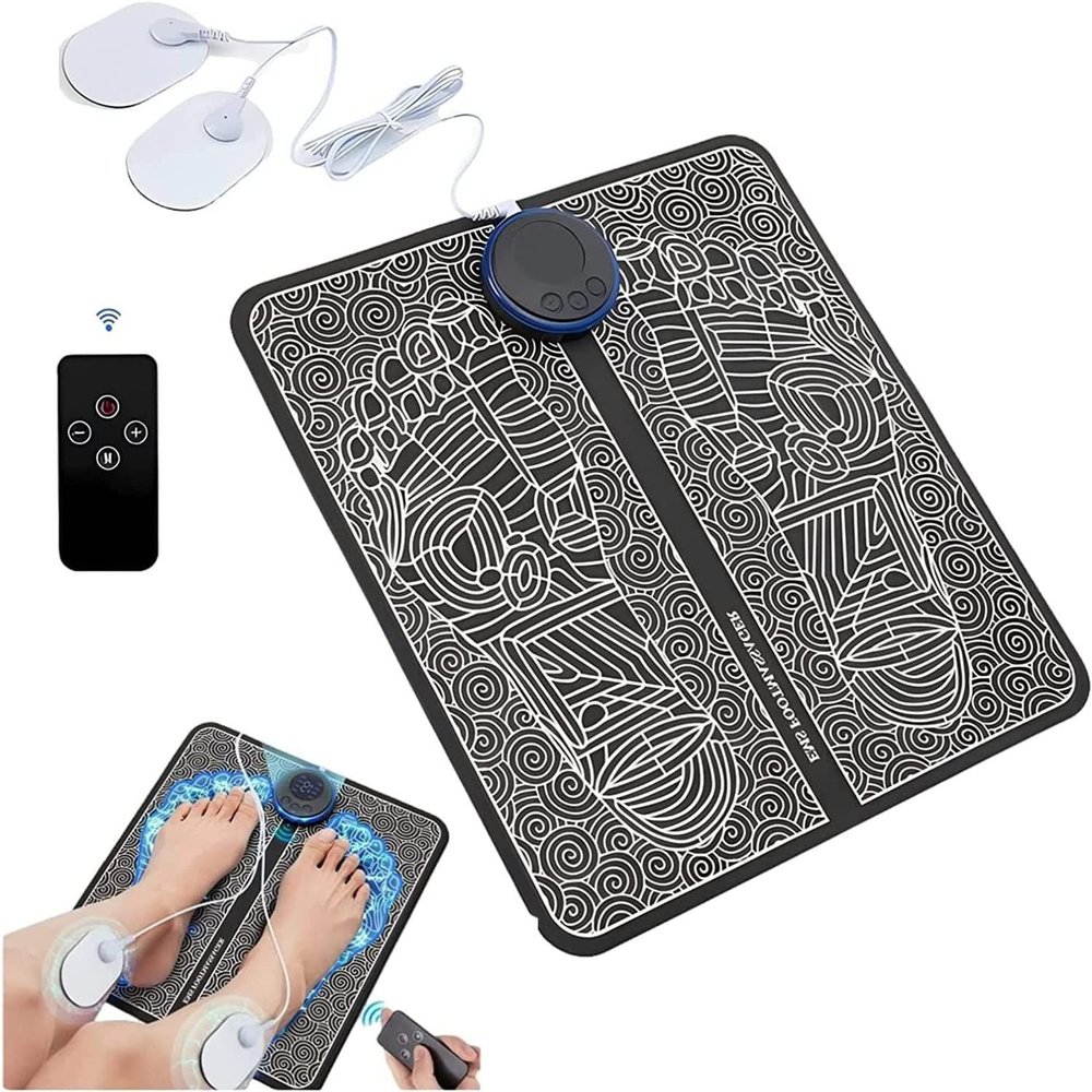 2023 New Foot Massager - for Lasting Foot Pain Relief-Fotg,Foldable Portable Foot Massager Mat,Foot Massagers Machine for Plantar Fasciitis, Electric Feet Massager Mat,Relaxing Foot Pain Relief