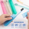 4 Pack Toothbrush Cases Travel Toothbrush Holder Portable Toothbrush Container Case Plastic Toothbrush Carrier Cover Case Toothbrush Protector for Traveling, Bathroom, School, Home, Camping view 3