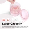Denture Case, No-Leak Retainer Cleaner Case, Denture Cup for Soaking Dentures Retainers Mouth Guard Night Guard, Denture Bath False Teeth Container for Traveling (Transparent Pink) view 3