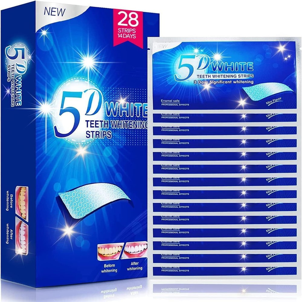 Teeth Whitening Strips, Tooth Whitening Kits, at Home Teeth whitening Strips,Sensitive Teeth Whitening Strips Teeth Whitener 14 Packs 28 Pcs