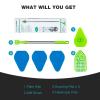 Shower Bathtub Tub & Tile Scrubber Cleaning Brush with Long Handle 117 CM - 2 in 1 Scrub Brush Extendable Floor Brush with 3 Sponge & 1 Stiff Bristles Brush for Bathroom Toilet Kitchen Wall (Green) view 2