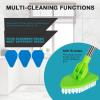 Shower Bathtub Tub & Tile Scrubber Cleaning Brush with Long Handle 117 CM - 2 in 1 Scrub Brush Extendable Floor Brush with 3 Sponge & 1 Stiff Bristles Brush for Bathroom Toilet Kitchen Wall (Green) view 4