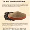 Black Pepper Ground (100g/3.52oz) | Black Pepper Powder | Ground Piper Nigrum | Kaalee Mirc Ground | Kali Mari Powder| Kaali Mirch | Kali Mirch Powder | Premium Quality | Authentic view 4