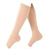 Ejoyous Open Toe Medical Compression Socks for Women & Men, 20-30mmHg Compression Stockings Cuffs Calf Compression Sleeves for Football Tennis Running Hiking Cycling (Fleshcolor) view 3