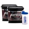 Boditronics Mass Attack Heavyweight Mass Gainer Powder with Free Shaker, High Protein and High Calorie Weight Gainer Protein Powder 5g Creatine, BCAA, Glutamine & Beta Alanine (Strawberries & Cream) view 1
