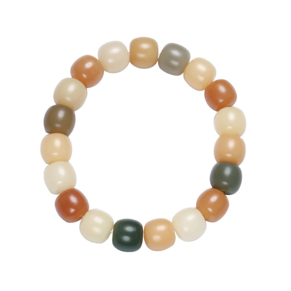 11 * 10mm Buddha Bead Natural Weathered Bodhi Root Bracelets for Women Men Accessories
